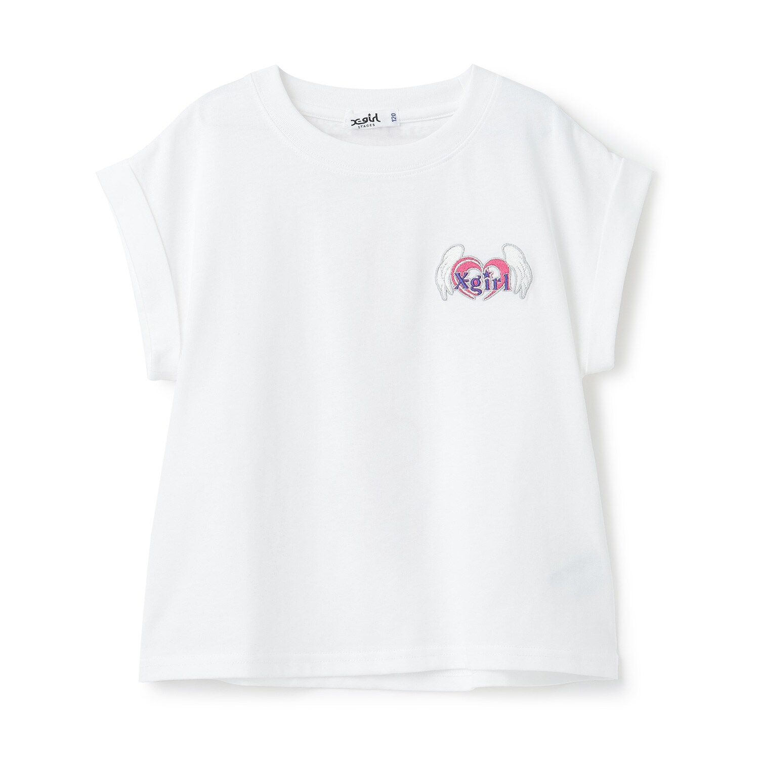 ハートロゴ刺しゅう ノースリトップス