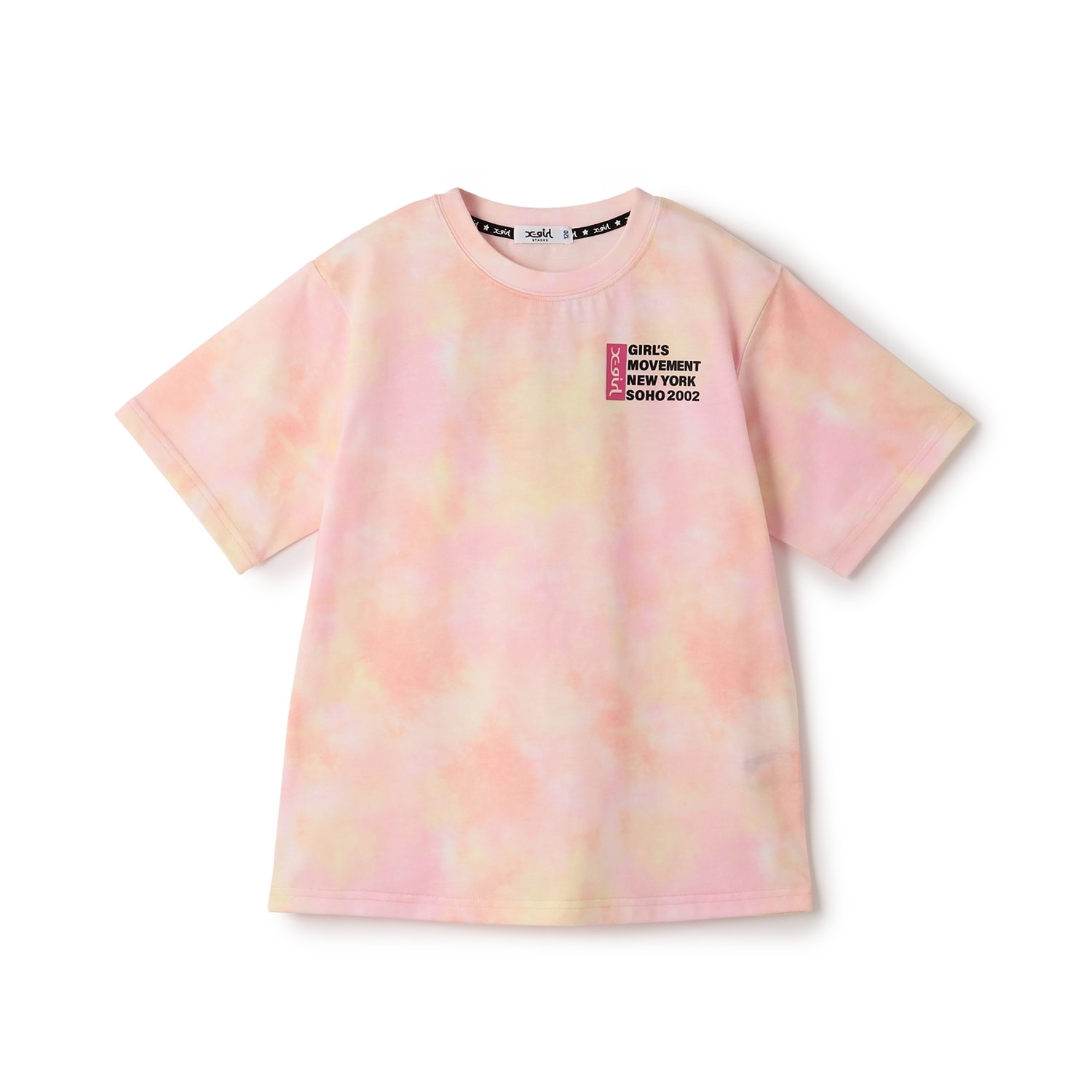 発泡ロゴ タイダイプリント ビッグTワンピ