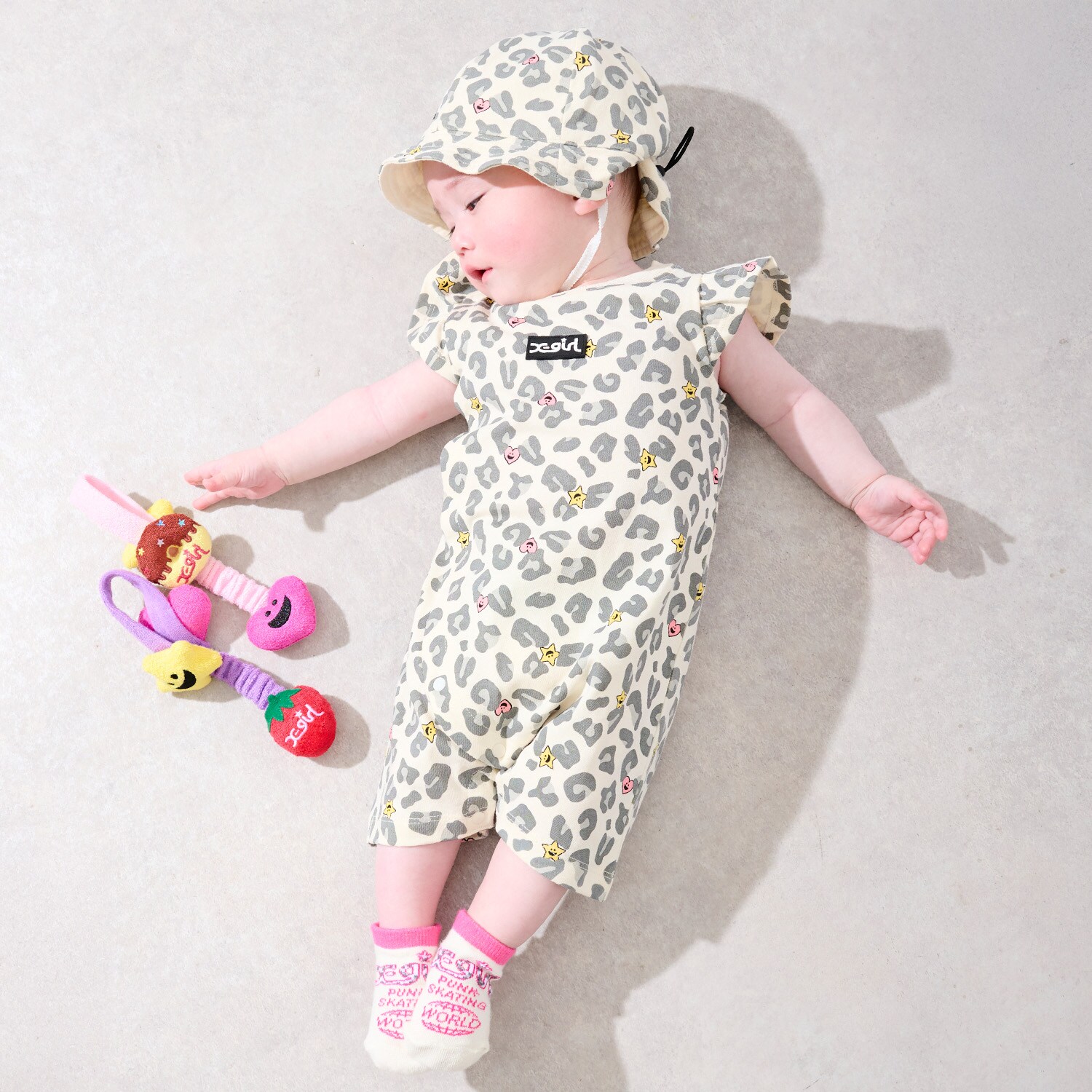 キラッキーレオパード総柄 ショートオール