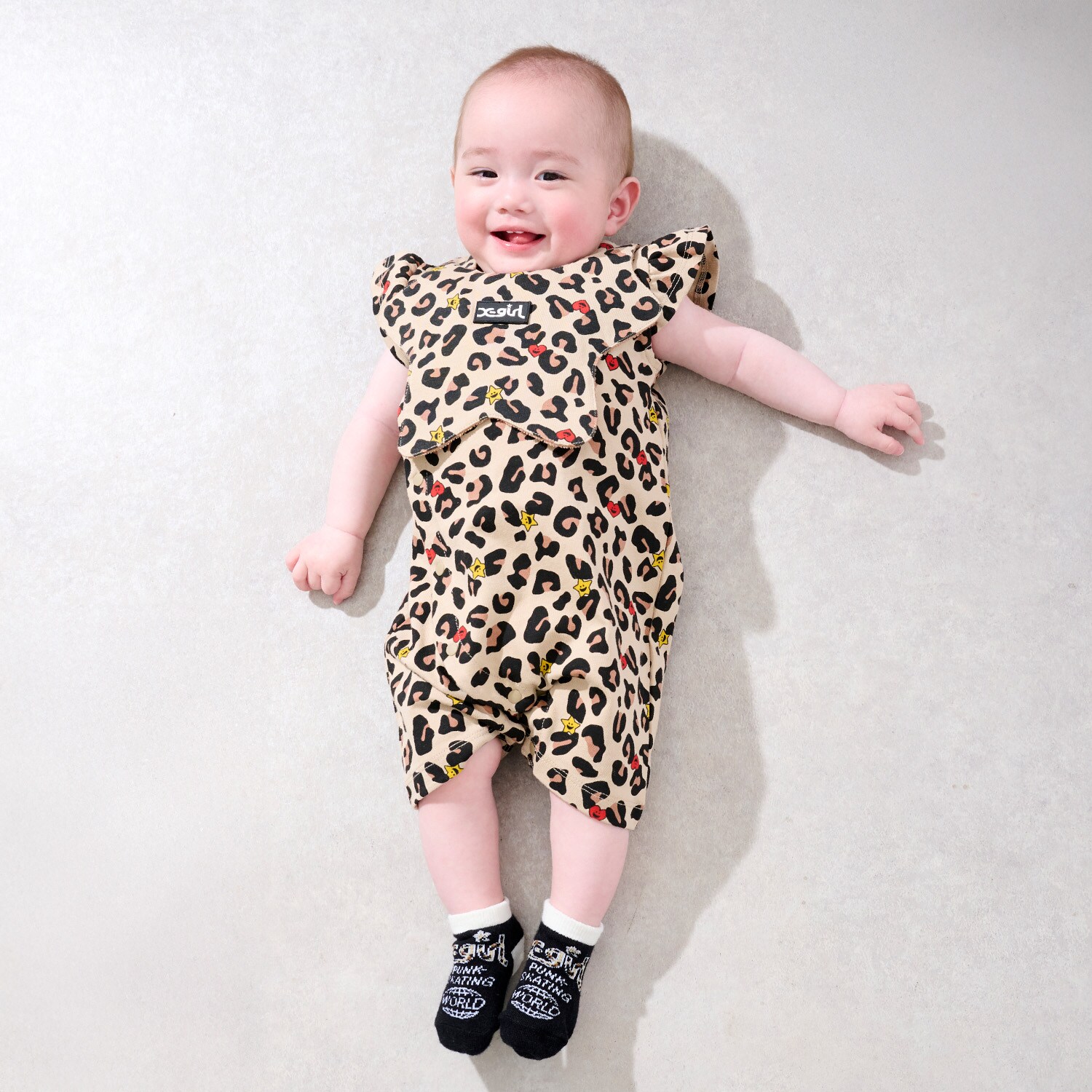 キラッキーレオパード総柄 ショートオール