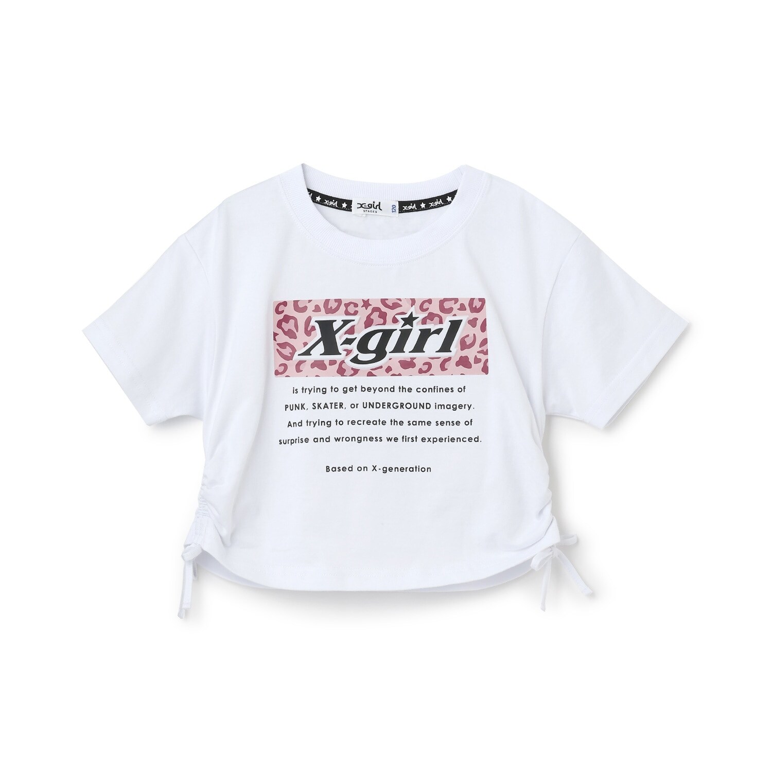 ボックスロゴ短丈半袖Tシャツ