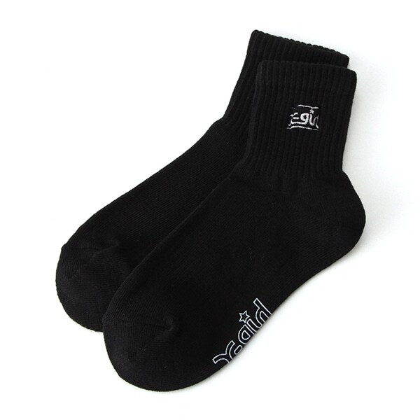 ミルズロゴ ショートクルーソックス