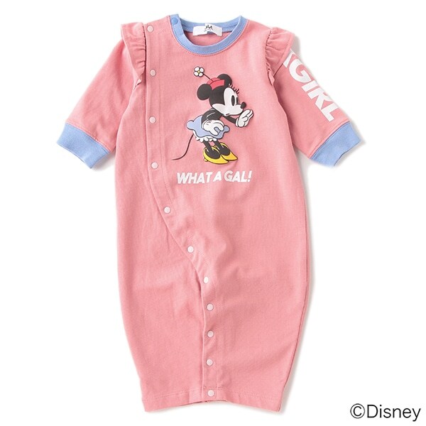 【DISNEY】 袖ロゴデザインリンガー風2WAYオール