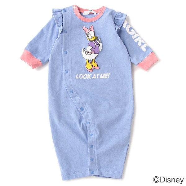 【DISNEY】 袖ロゴデザインリンガー風2WAYオール