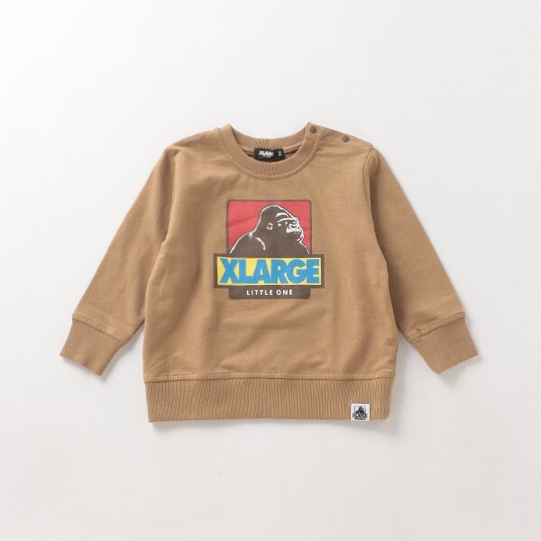 ミニ裏毛 配色OGゴリラプリントトレーナー