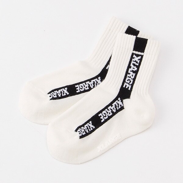 ラインロゴクルーソックス