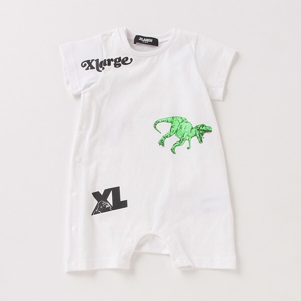 ダイナソー半袖ロンパース