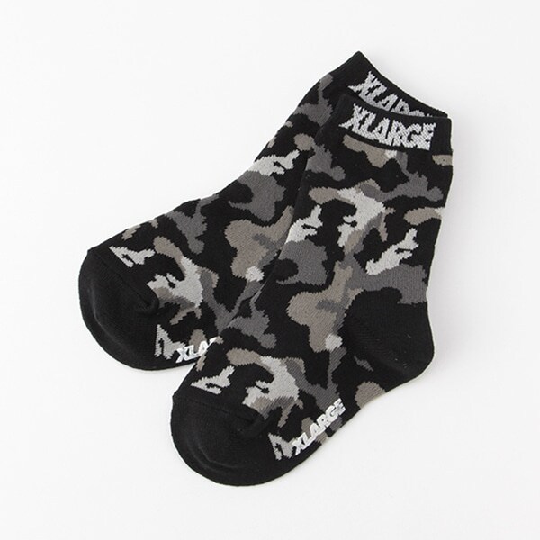 迷彩クルーソックス 【日本製】