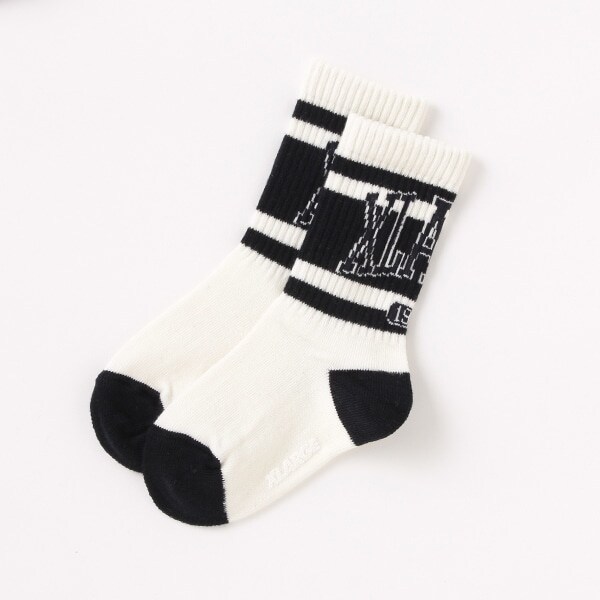 【WEB限定】カレッジロゴクルーソックス【日本製】