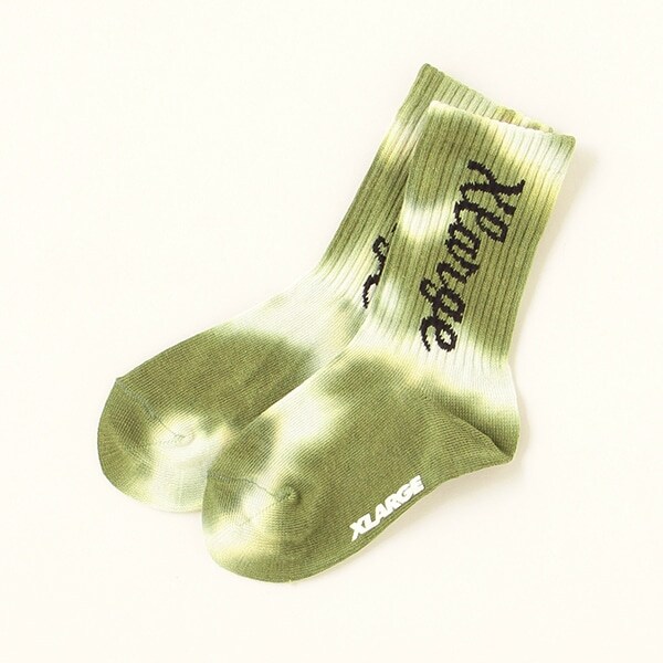 タイダイロゴクルーソックス【日本製】