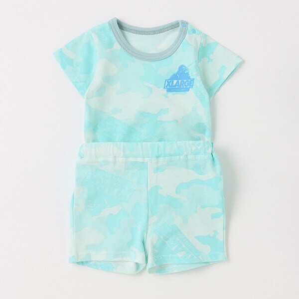 【WEB限定】迷彩柄カバーオール＋ショートパンツSET