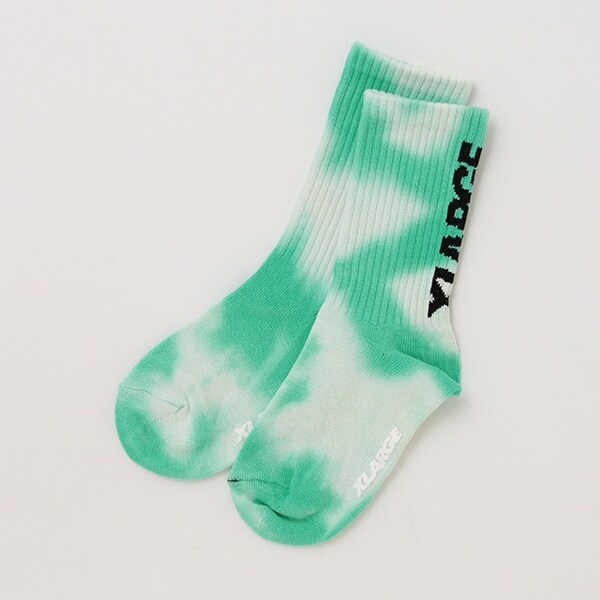 タイダイロゴクルーソックス【日本製】