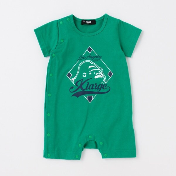 ベースボールゴリラ半袖カバーオール