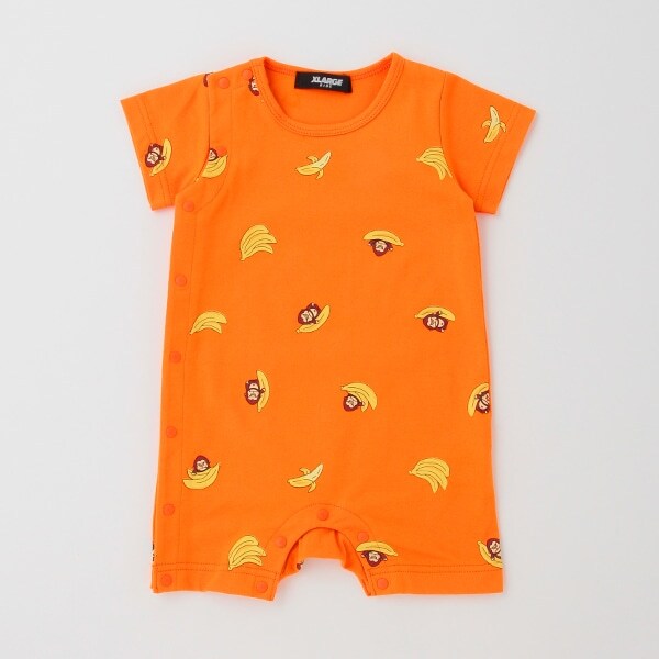 ファニーゴリラ＆バナナ総柄カバーオール