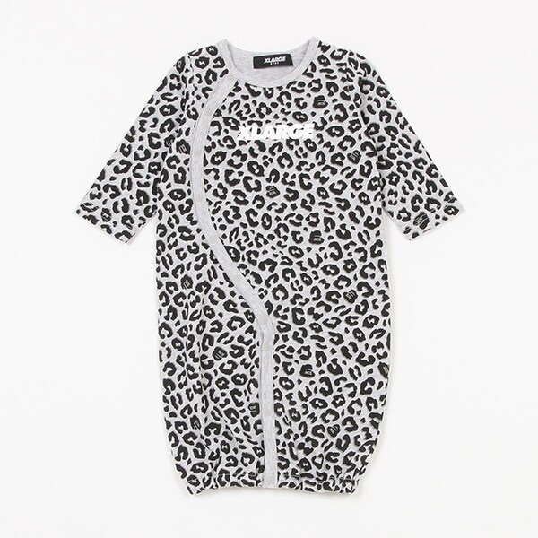 ヒョウガラロゴカバーオール