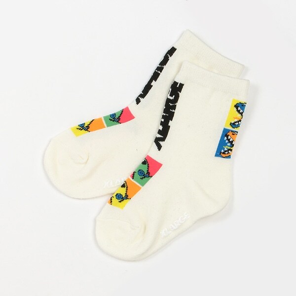 恐竜モチーフクルーソックス