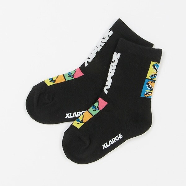 恐竜モチーフクルーソックス