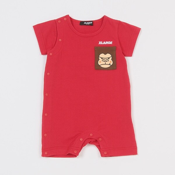 ゴリラ半袖カバーオール