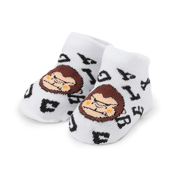 総柄ロゴ&ファニーゴリラベビーソックス