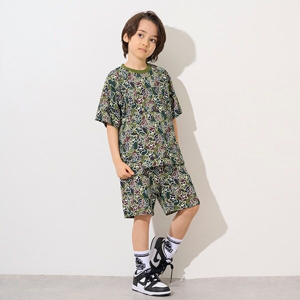 ファニーゴリラ&キラッキー カモ柄ショートパンツ