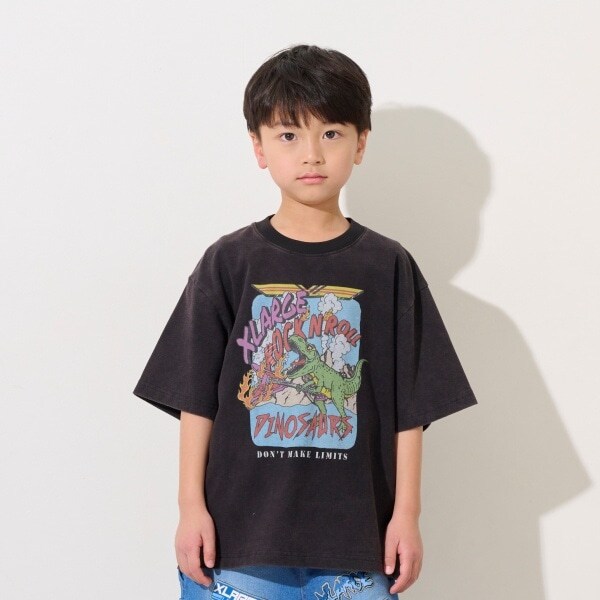 恐竜ロック半袖Tシャツ