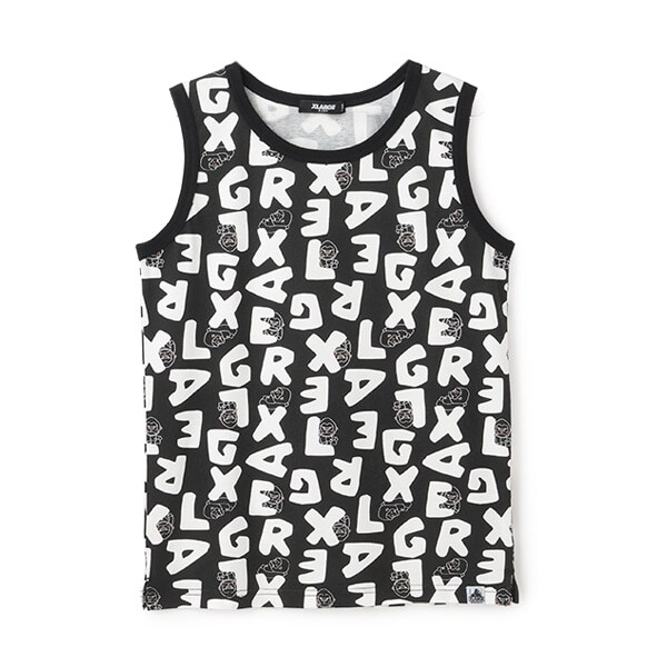 総柄ファニーゴリラタンクトップ