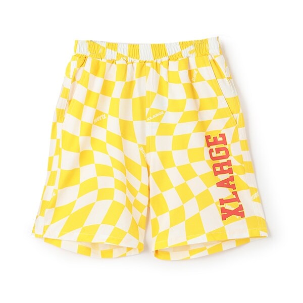 【SWIM】歪みチェッカートランクス水着