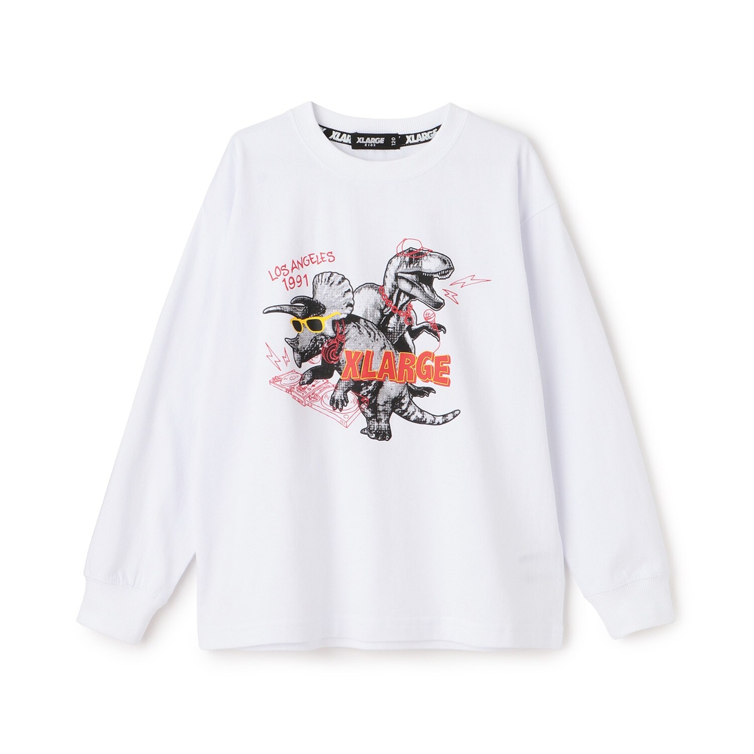 DJ恐竜長袖Tシャツ