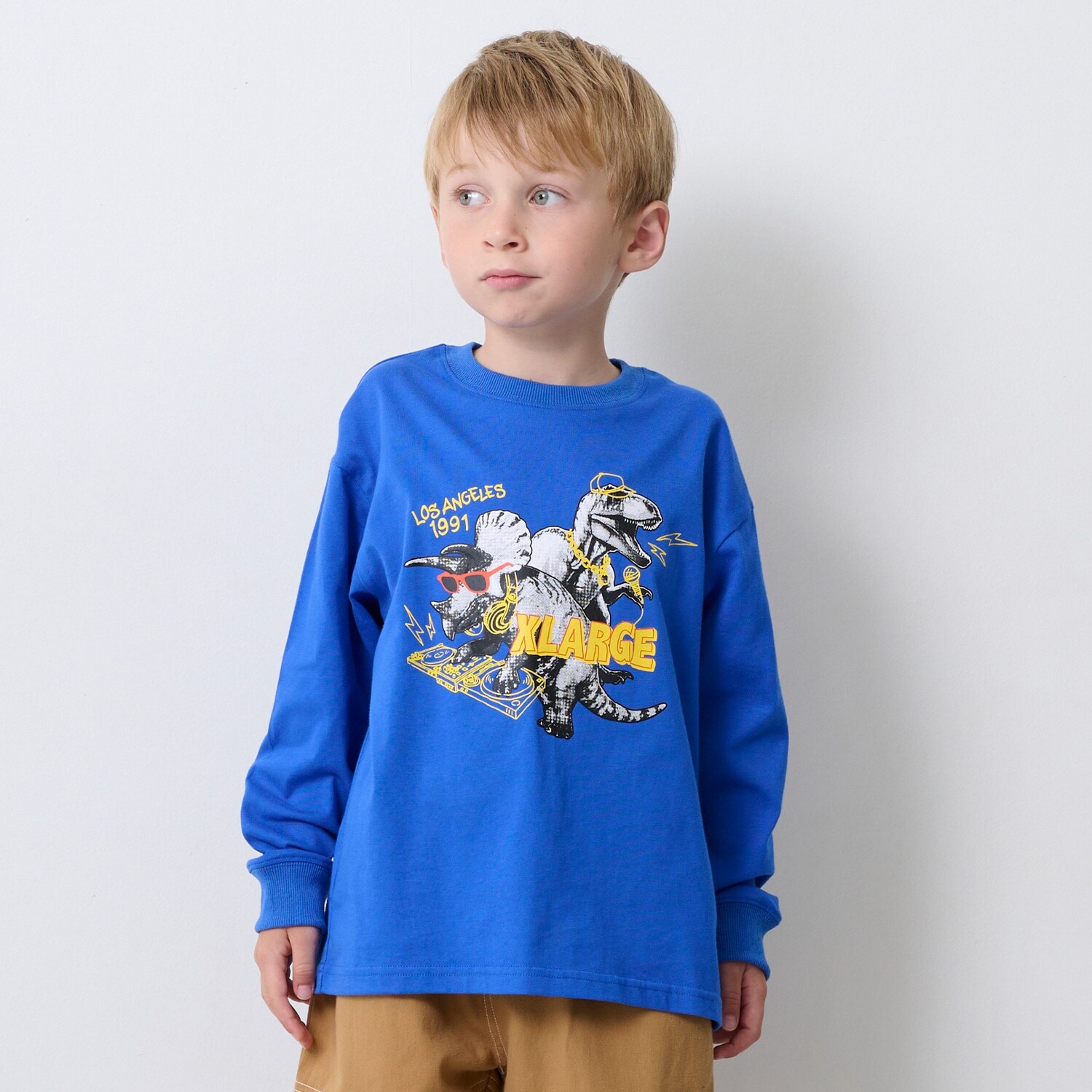 DJ恐竜長袖Tシャツ