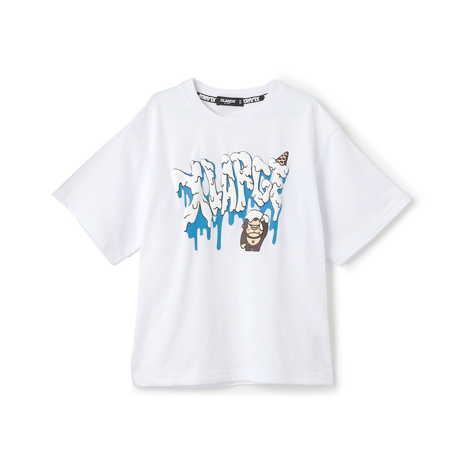 【吸水速乾】ファニーゴリラ&アイスクリーム半袖Tシャツ