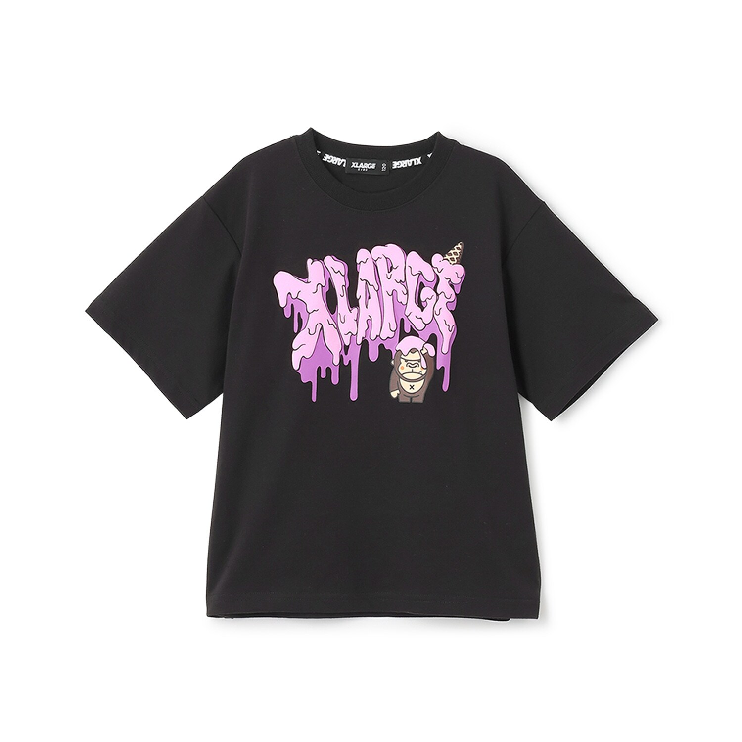 【吸水速乾】ファニーゴリラ&アイスクリーム半袖Tシャツ