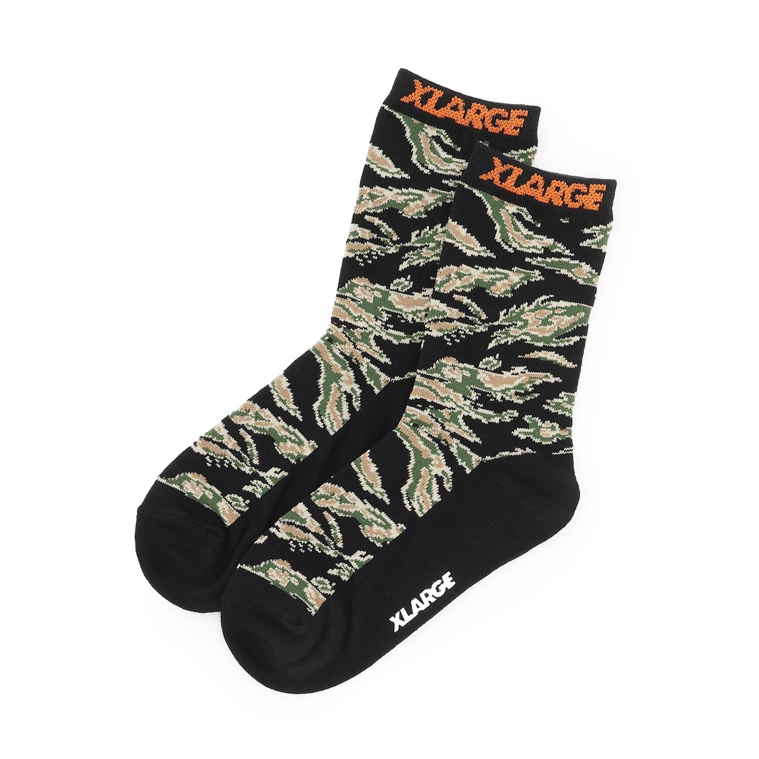 カモ総柄クルーソックス