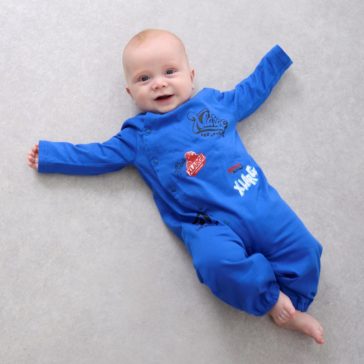 総柄グラフィティ長袖2WAYオール