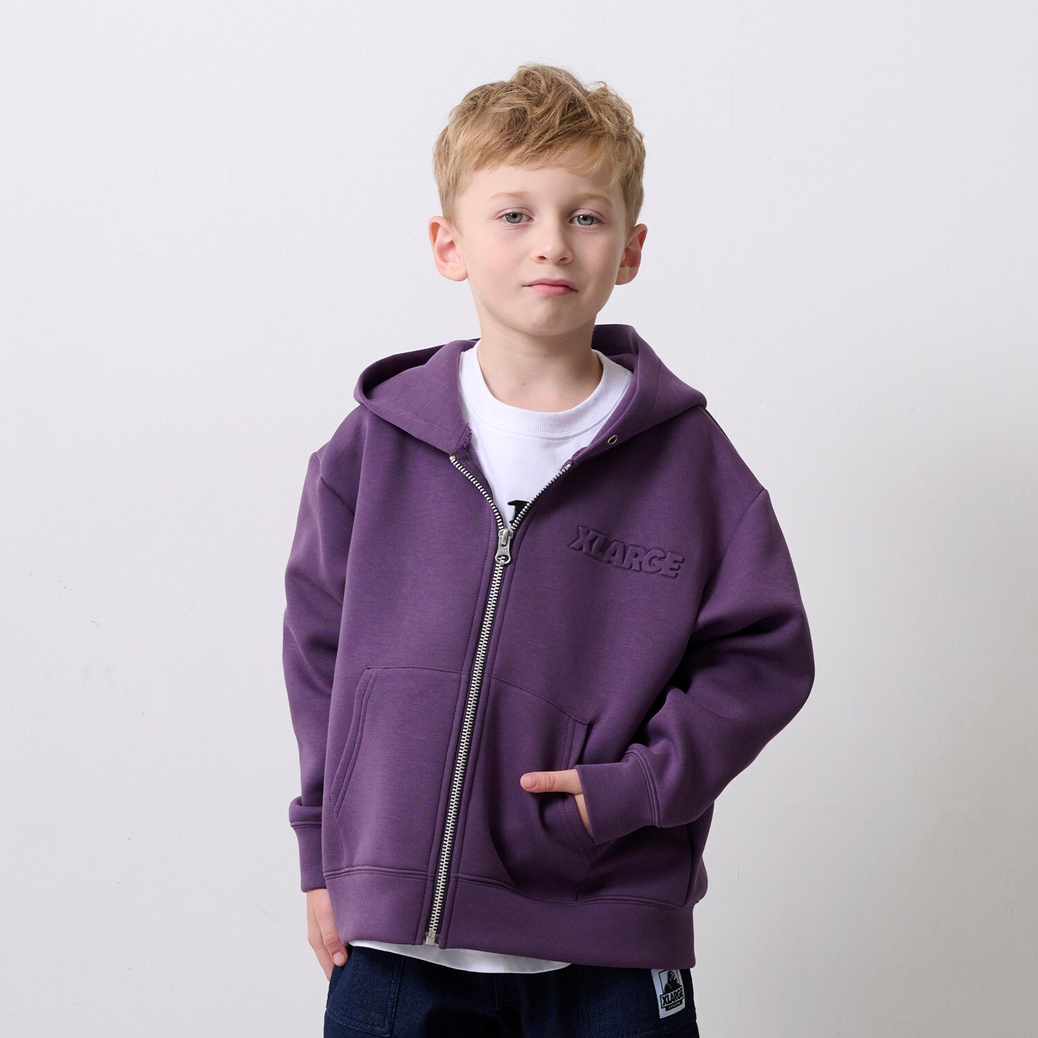 バックOGダンボールニットジップパーカー