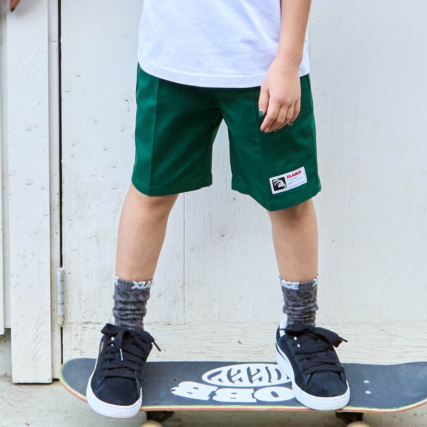 センタープレス ツイルハーフパンツ