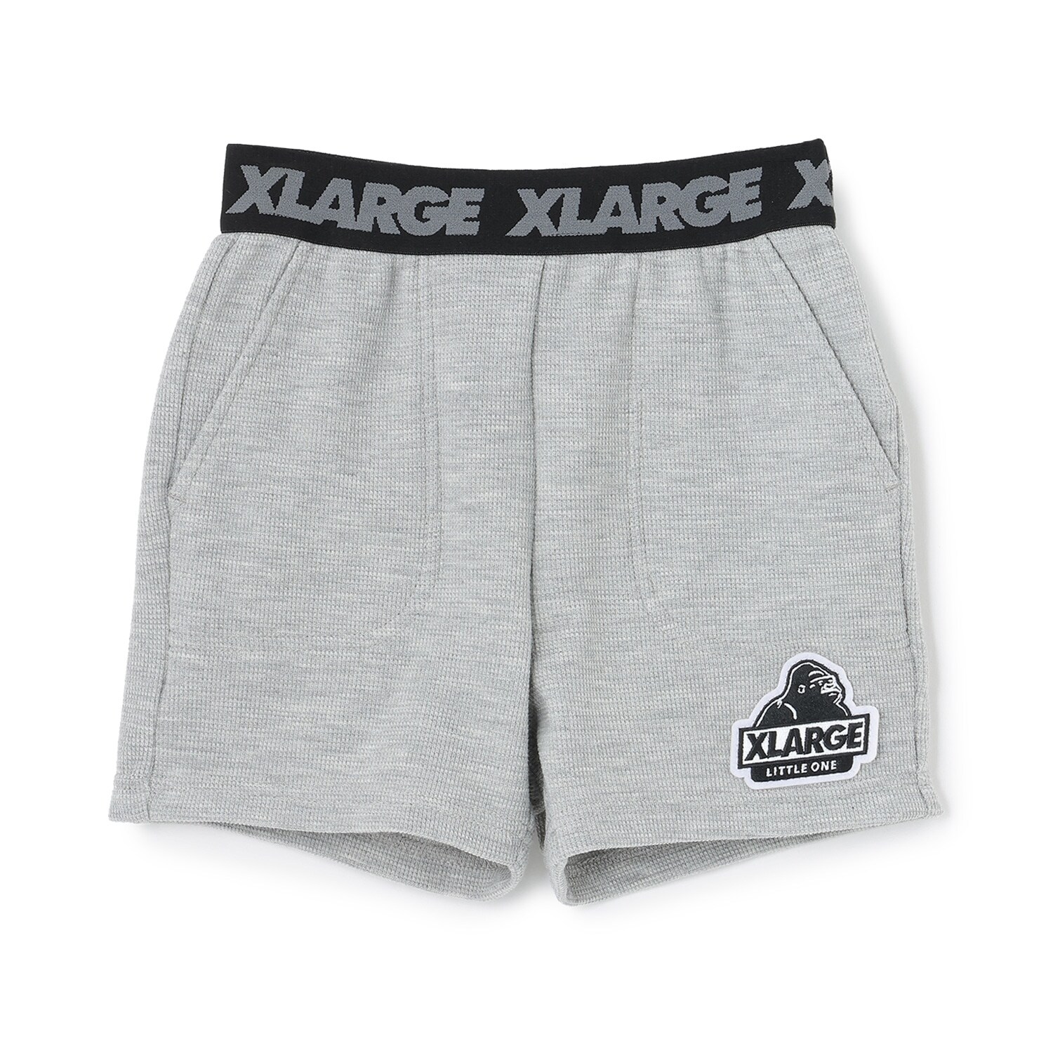 ウエストロゴ ワッフル素材ショートパンツ