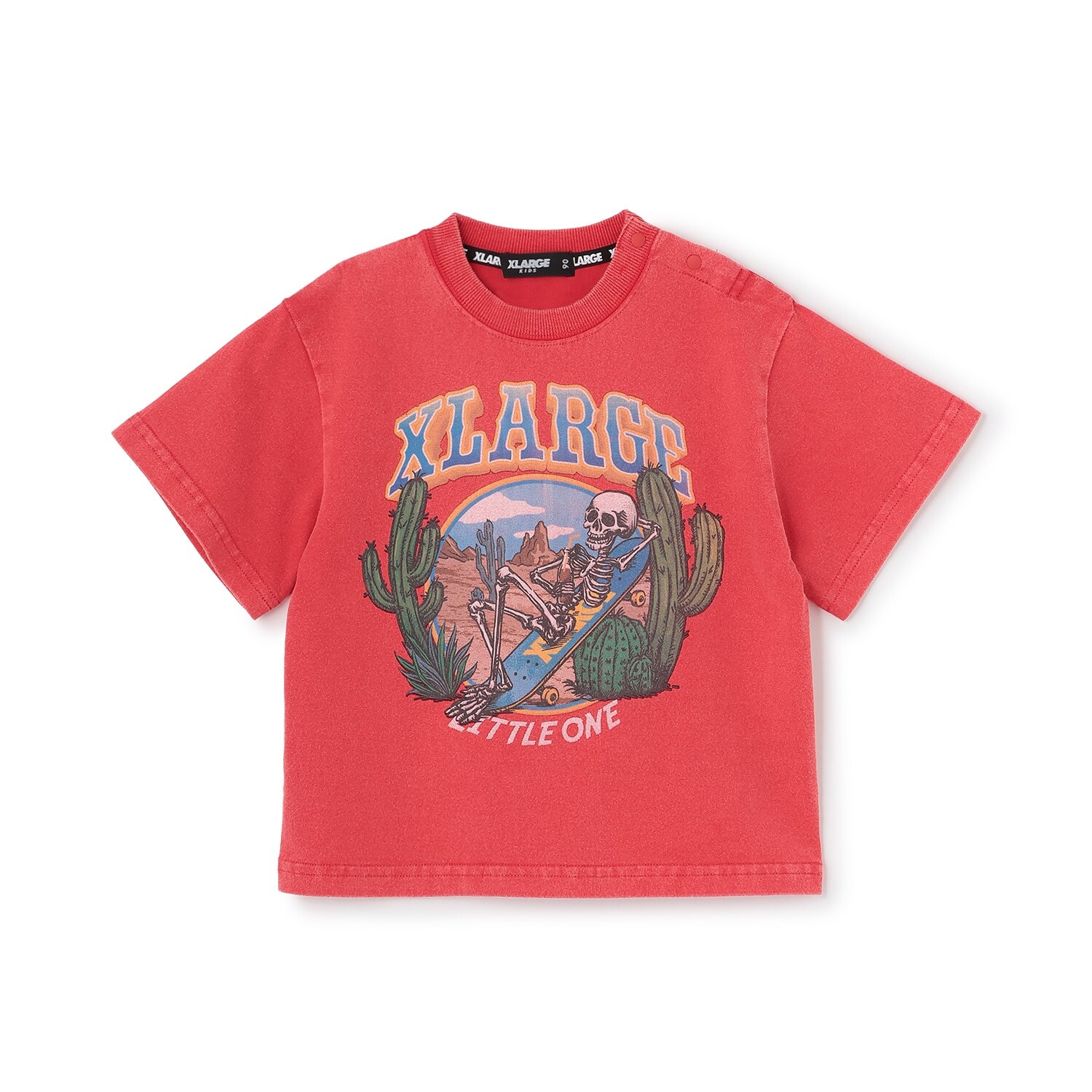 スケルトンスケボー ヴィンテージライク半袖Tシャツ