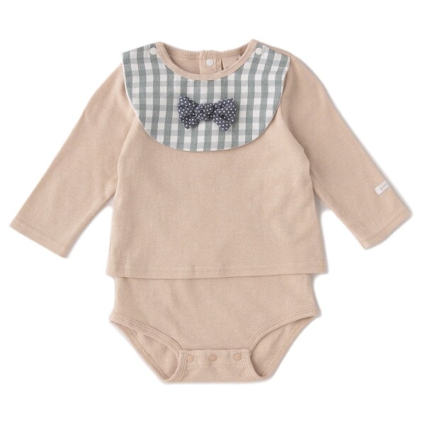 オーガニックコットン スタイつきロンパース