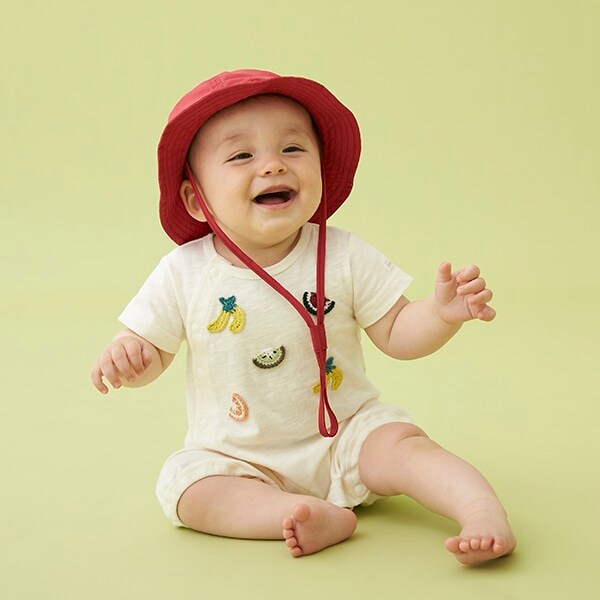 フルーツ編みモチーフ2WAYオール