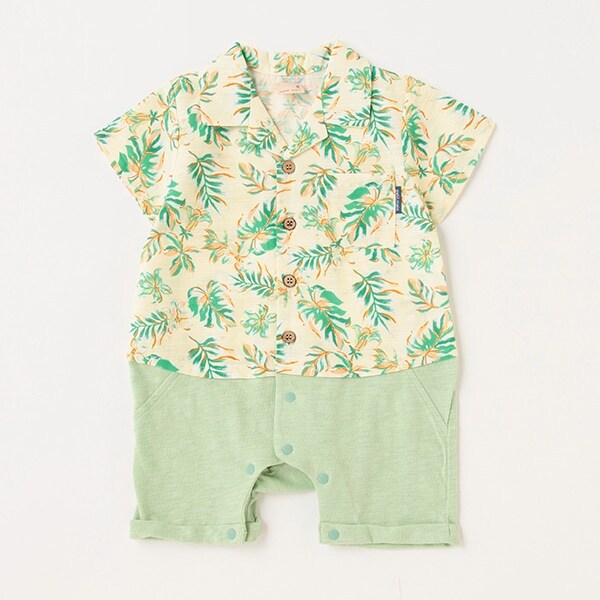 【リンク】アロハシャツカバーオール(ベビーサイズ)