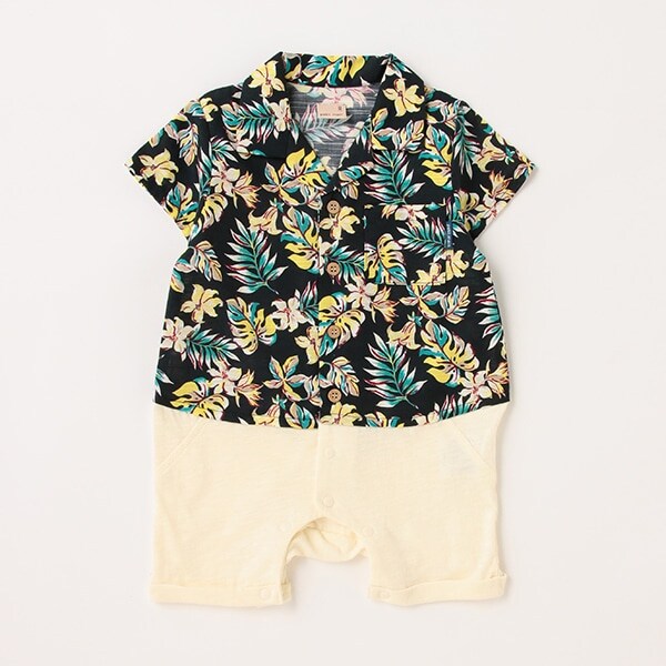 【リンク】アロハシャツカバーオール(ベビーサイズ)