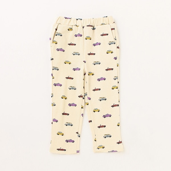 総柄フライスパンツ