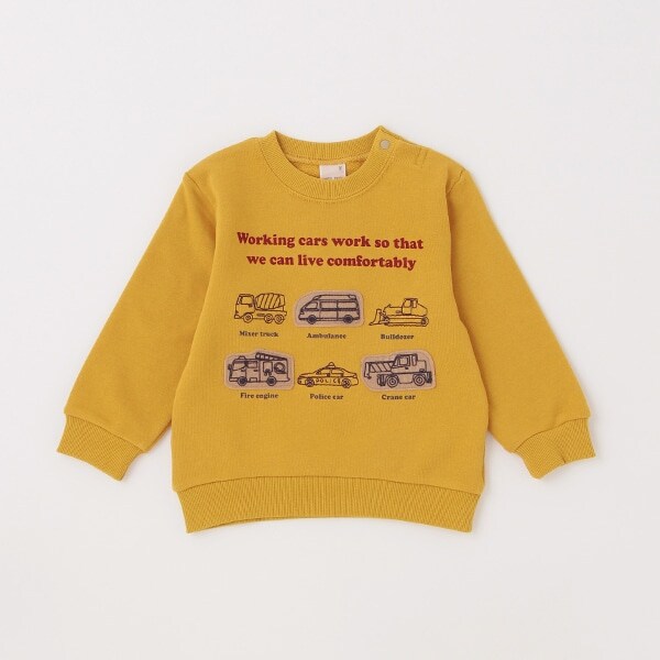 働く車ステッチトレーナー