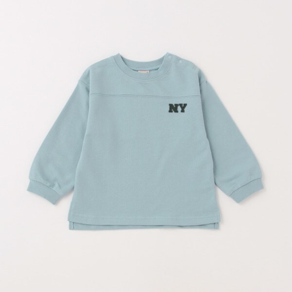 星肘パッチ長袖Tシャツ