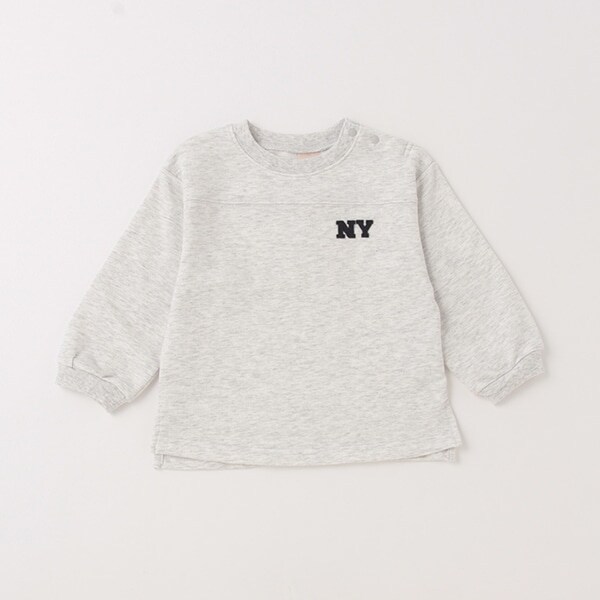 星肘パッチ長袖Tシャツ