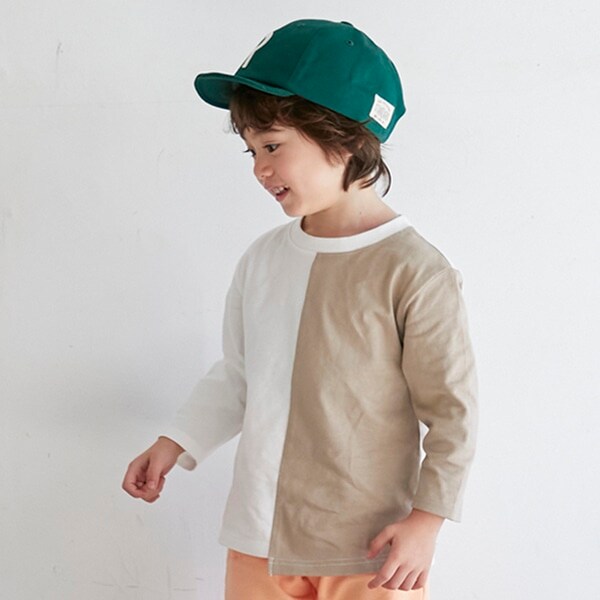 バイカラーロンT