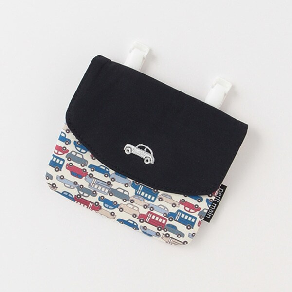 恐竜　車刺繍移動ポケット