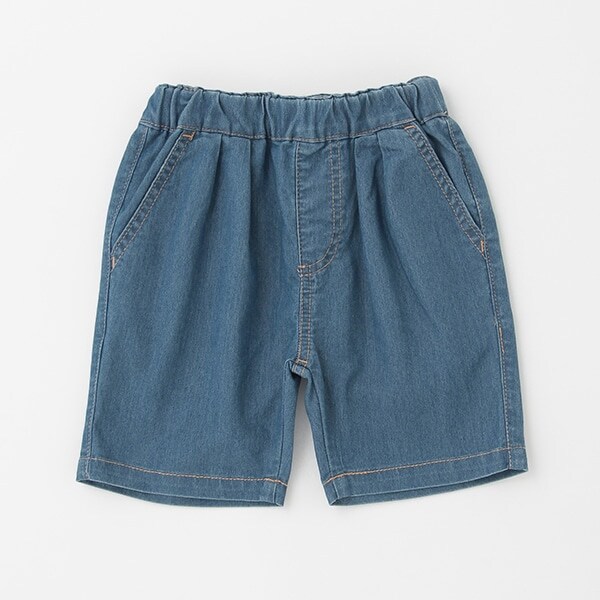 2タックデニムハーフパンツ