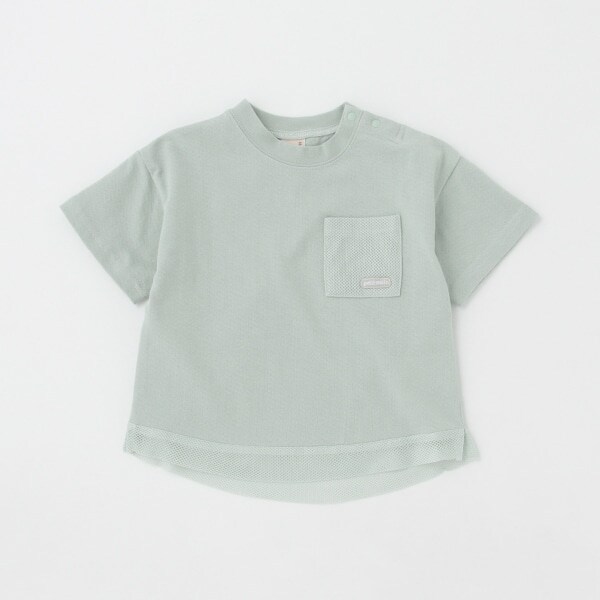 裾メッシュ半袖Tシャツ
