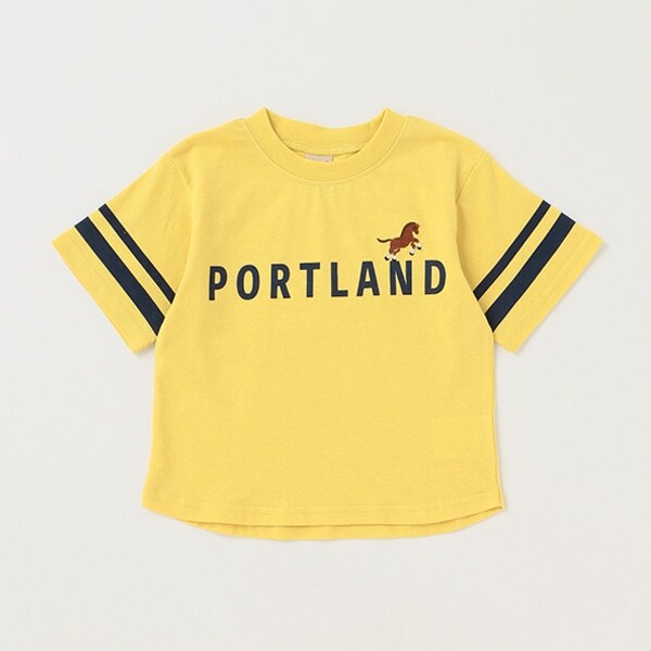 【接触冷感】ロゴ動物刺しゅうTシャツ